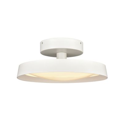 Nancy 13.75″ Wide LED Semi Flush Mount - Matte White