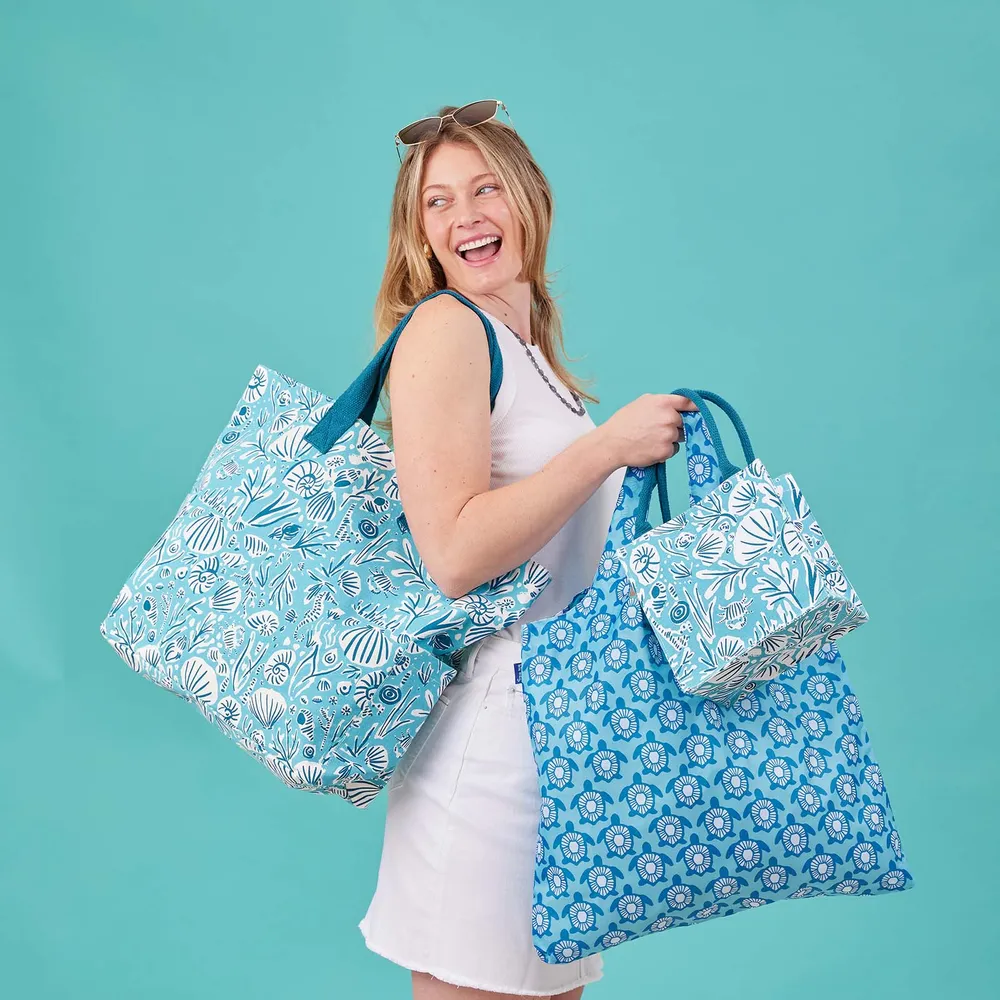 Sea Life Canvas Carryall Tote Bag