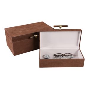 DORSETRUN SET OF 2 BROWN BOXES 7 (IN) 3