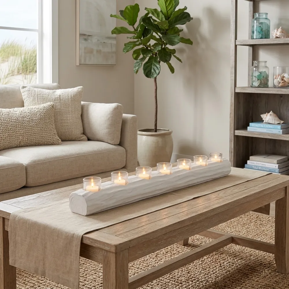 ENNISMORE WHITE TEALIGHT HOLDER 4 (IN)