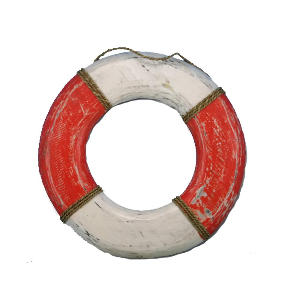 18-3/4" ORANGE/WHITE LIFE RING