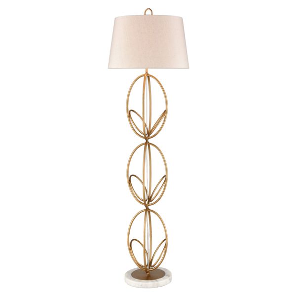 Morely 63'' High 1-Light Floor Lamp - Painted Gold