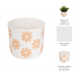 BELDENTON WHITE PLANTER 6 (IN) 8