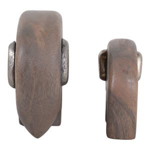 HESTONFORD SET OF 2 BROWN DECOR 4 (IN) 6