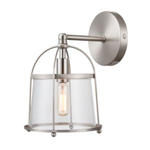 Merrick 10'' High 1-Light Sconce - Satin Nickel 1
