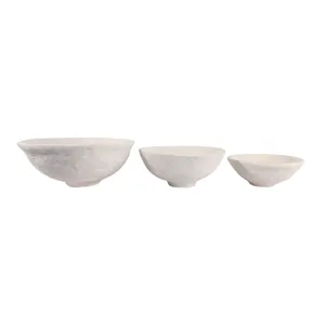 BECKLEY SET OF 3 WHITE BOWLS 10 (IN) 1