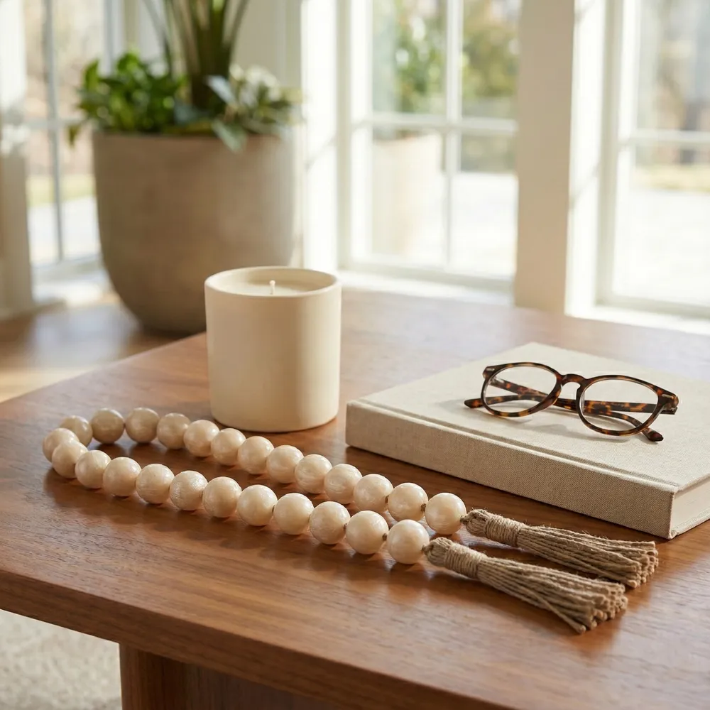 ROSSROSE IVORY BEAD 1 (IN)