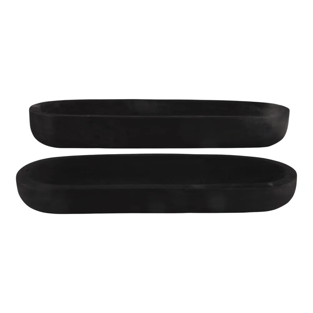 ELTONWIND SET OF 2 BLACK BOWLS 4 (IN)