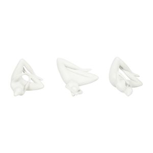 HUNTERHAM SET OF 3 WHITE DECOR 10 (IN) 7