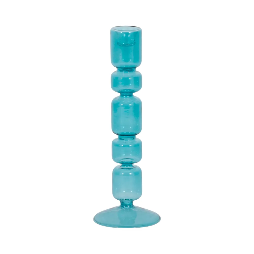 ISLE BLUE CANDLE HOLDER 10 (IN)