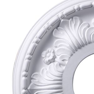 Acanthus 11'' Wide Medallion - White 3