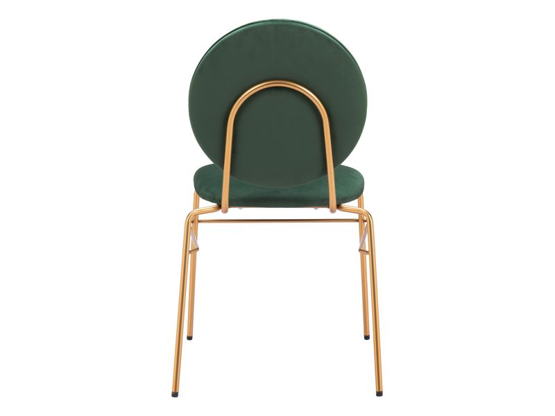 Odessa Dining Chair Green & Gold 5