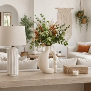 FERNMOOR IVORY VASE 17 (IN) 12