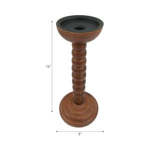 WRENVIEW BROWN CANDLE HOLDER 12 (IN) 9