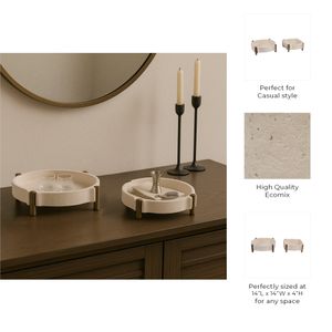 EMMETPORT SET OF 2 BROWN TRAY 4 (IN) 9