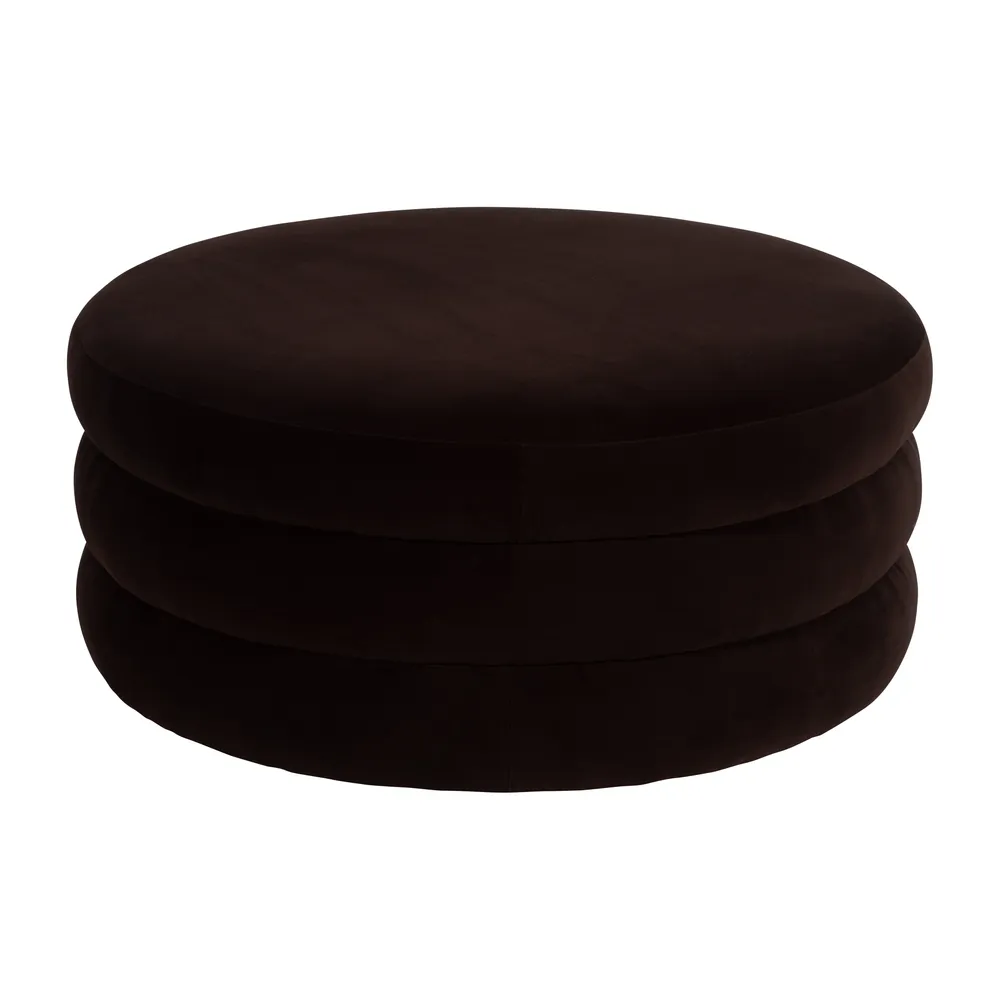 BLAKEGROVE BROWN OTTOMAN 17 (IN)