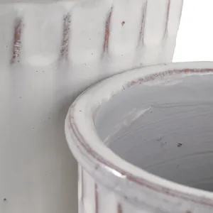 KENDALLWICK SET OF 2 WHITE PLANTER 8 (IN) 7