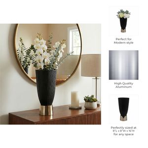 SHAWCREST BLACK VASE 16 (IN) 10