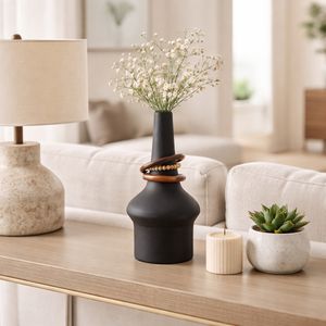 FARROWMILL BLACK VASE 18 (IN) 2