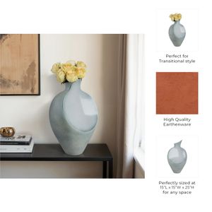 FINNHOLM GREEN VASE 25 (IN) 11