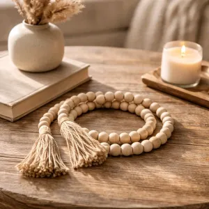 Natural Beaded Garland 60in 1