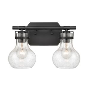 Salamanca 15.5'' Wide 2-Light Vanity Light - Matte Black 1