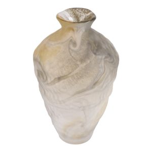 ROLANDCROSS IVORY GLASS VASE 15 (IN) 3