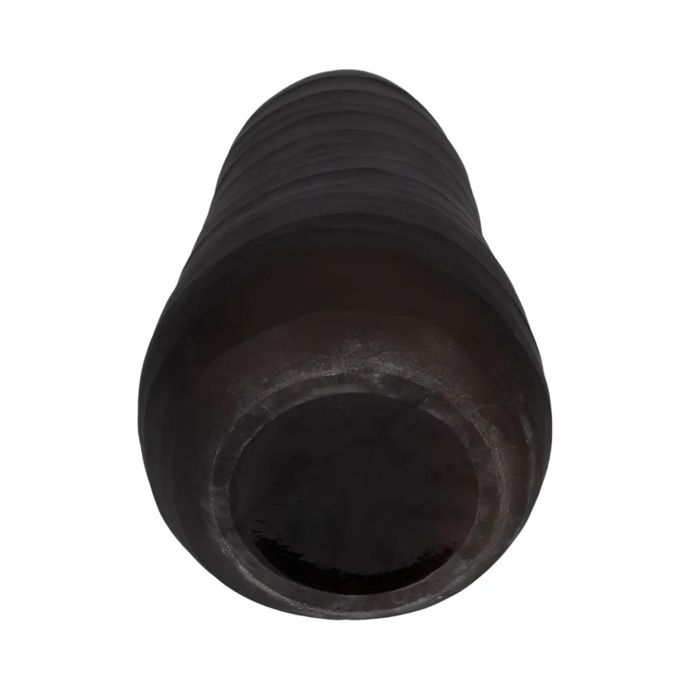 OWENWELL BROWN GLASS VASE 17 (IN)