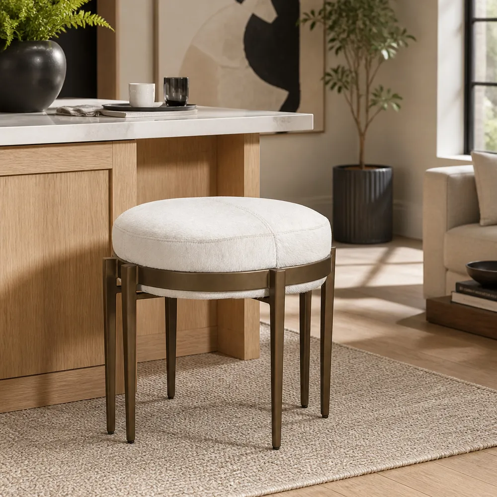 AXELOAK IVORY STOOL 20 (IN)