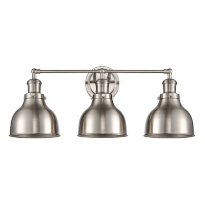 Haralson 24″ Wide 3-Light Vanity Light - Satin Nickel