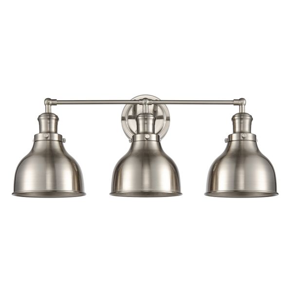 Haralson 24'' Wide 3-Light Vanity Light - Satin Nickel