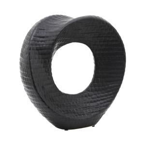 8" TEXTURED TABLE TOP DECO, BLACK 3