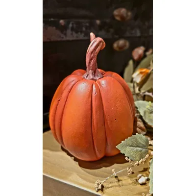Poppy Pumpkin 6x5x7in