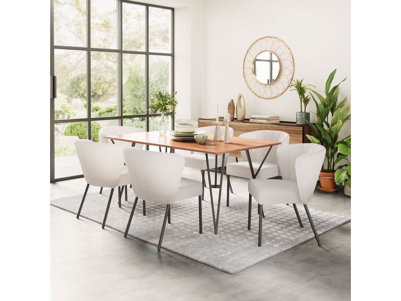 Aimee Dining Chair Cream 10