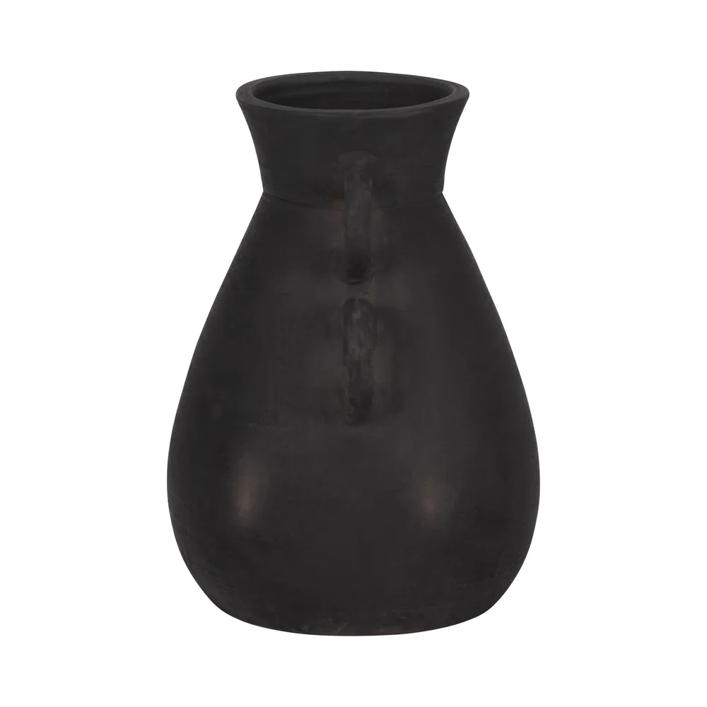 ARLOBEACH BLACK VASE 12 (IN)
