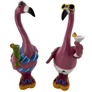 8-3/4" FLAMINGO WITH COCKTAIL 2-ASST 1