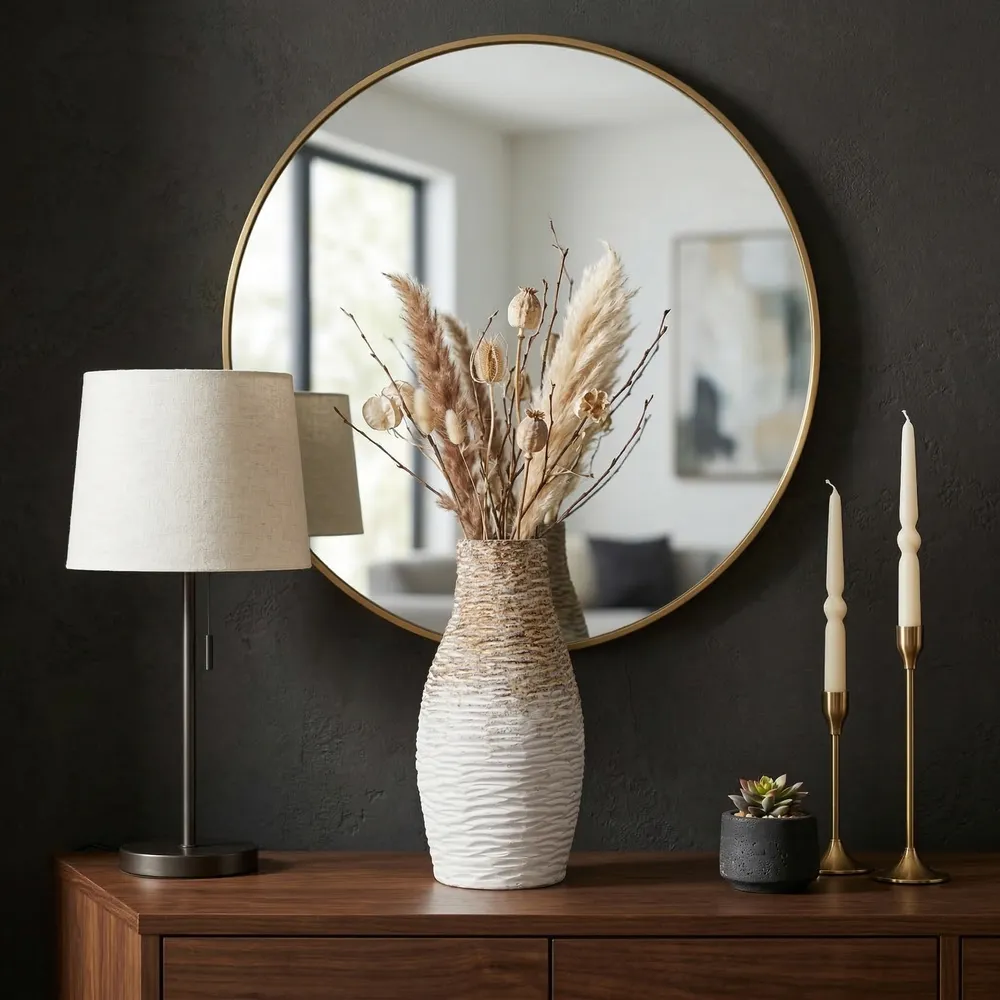 NOVALAKE BROWN VASE 14 (IN)