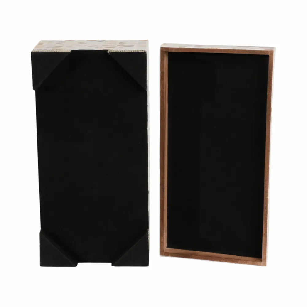 JASPERGATE SET OF 2 WHITE BOXES 6 (IN)
