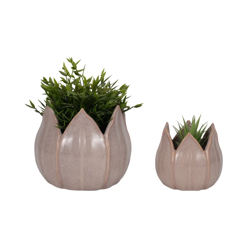 GENTRYWIND SET OF 2 PURPLE PLANTER 7 (IN)