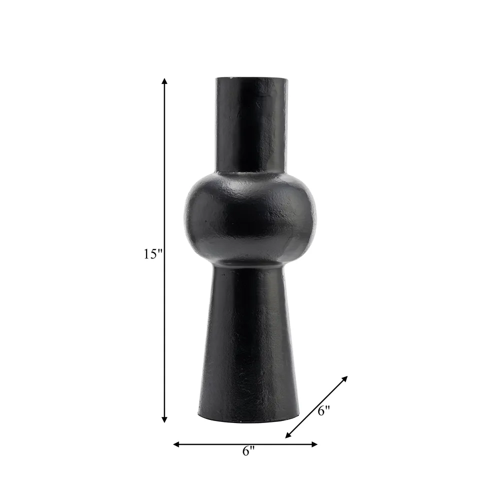 HATTONDALE BLACK VASE 15 (IN)