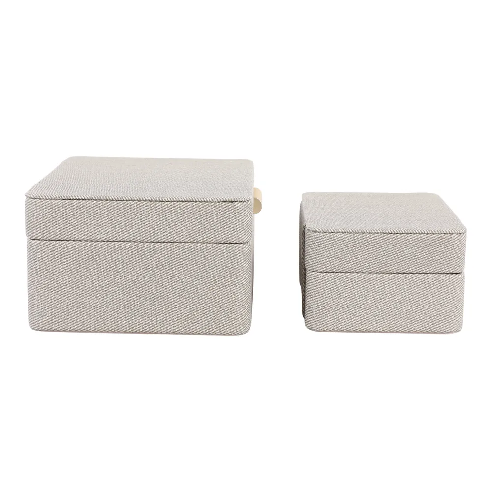 EVERTONPORT SET OF 2 GREEN BOXES 4 (IN)