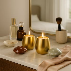 LINDENPARK SET OF 2 FIG&APRICOT CANDLE 5 (IN) 11
