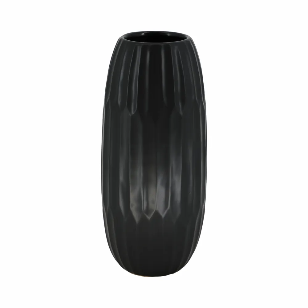 EVANDERGROVE BLACK VASE 16 (IN)