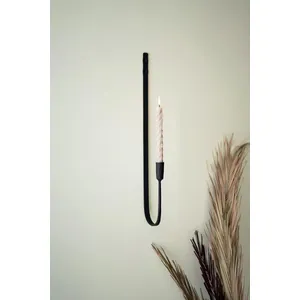 Forged-Iron Single Taper Wall Sconce 1