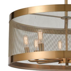 Line in the Sand 24'' Wide 8-Light Chandelier - Satin Brass 3