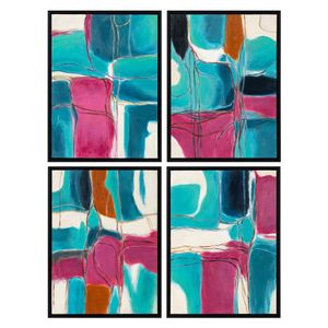 CHILTONROSE SET OF 4 WHITE ART 16 (IN) 1