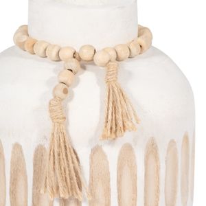 PEARLLAND WHITE VASE 8 (IN) 6