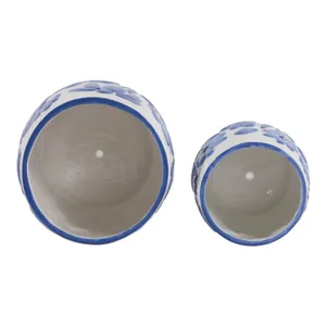 NICKGROVE SET OF 2 BLUE PLANTER 7 (IN) 8