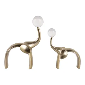 GROVERPARK SET OF 2 GOLD DECOR 9 (IN) 3