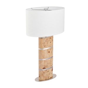 Cahill 28'' High 1-Light Table Lamp - Natural Burl 3